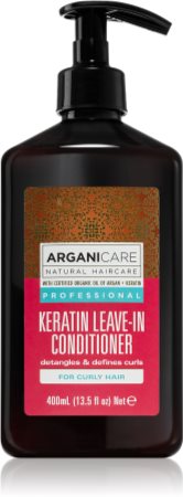 Arganicare Keratin несмываемый кондиционер для вьющихся волос