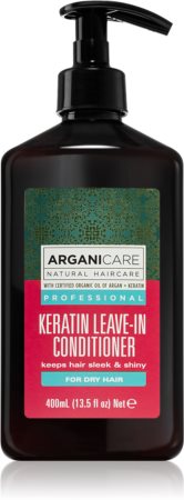 Arganicare Keratin bezoplachový kondicionér pro suché vlasy