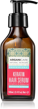 Arganicare Keratin sérum regenerador e nutritivo para cabelo