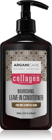 Arganicare Collagen Nourishing Leave-In Conditioner après-shampoing sans rinçage pour cheveux fragiles