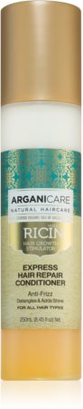 Arganicare Ricin Express Hair Repair Conditioner balzam brez spiranja za poškodovane lase