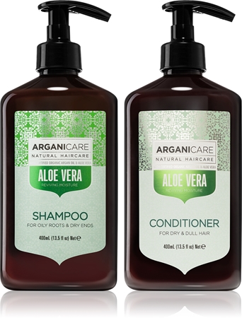 Arganicare Aloe Vera šampon a kondicionér pro hydrataci a lesk