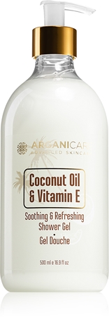 Arganicare Coconut Oil & Vitamin E gel de banho suave