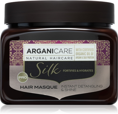 Arganicare Silk Protein Fortifying Mask зволожуюча маска для волосся з протеїном