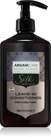 Arganicare Silk Protein Leave-In Conditioner Leave-in balsam för lockigt hår