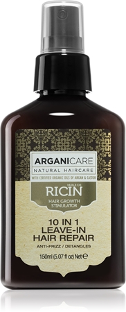Arganicare Ricin 10 In 1 Leave-In Hair Repair cure cheveux 10 en 1 nutrition et éclat