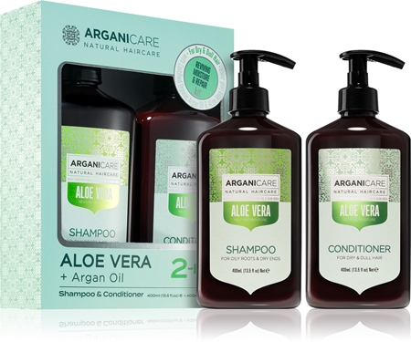 Arganicare Aloe vera Duo Box σετ δώρου με ενυδατικό αποτέλεσμα
