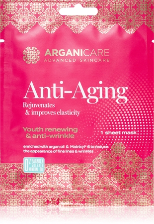 Arganicare Anti-Aging Sheet Mask masque tissu raffermissant