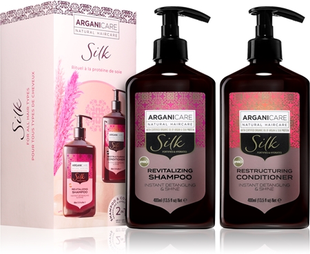 Arganicare Silk Protein Set Geschenkset mit Seidenproteinen