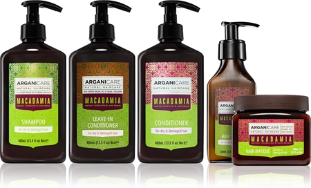 Shampooing Réparateur ARGANICARE à L'huile De Macadamia - Pour Cheveux Secs Et Abîmés - Flacon 400 Ml - Neuf