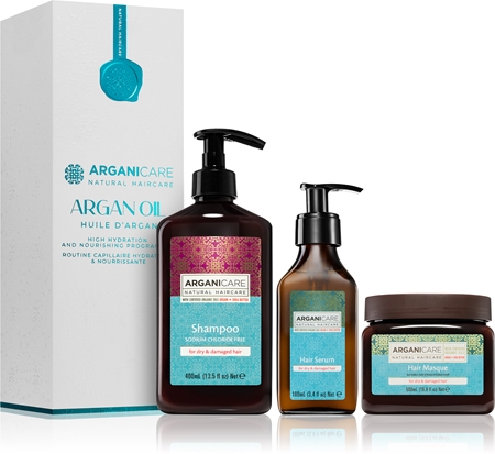 Arganicare Argan Oil & Shea Butter coffret cadeau pour une hydratation et une brillance