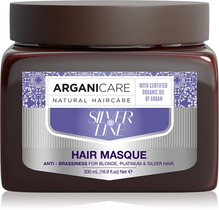 Arganicare Silver Hair Mask Maske für die Haare neutralisiert gelbe Verfärbungen
