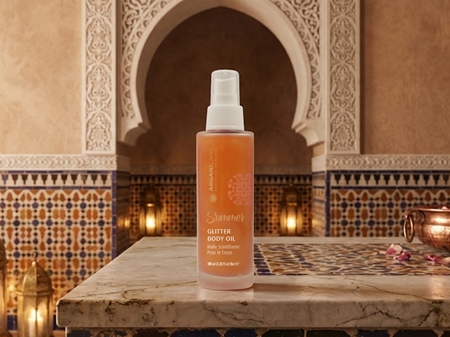 Arganicare Summer Glitter Body Oil glitzerndes Trockenöl Für Körper und Haar