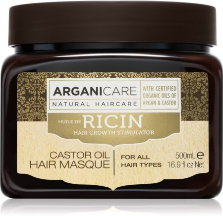 Arganicare Ricin Hair Growth Stimulator зміцнююча маска для слабкого волосся з тенденцією до випадіння для всіх типів волосся