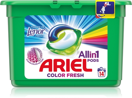 Ariel Color Touch Of Lenor capsule de spălat