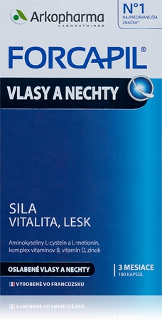 Arkopharma Forcapil Vlasy a Nechty kapsuly na posilnenie vlasov a nechtov