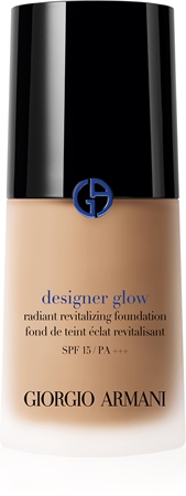 Armani Designer Glow Foundation senėjimą lėtinantis ir švytėjimo suteikiantis makiažo pagrindas SPF 15
