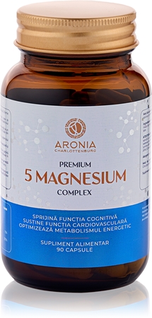 Aronia Charlotteburg Premium Aronia 5 Magnesium Complex favorizează funcționarea normală a organismului