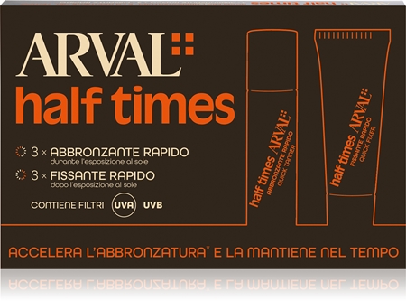 Arval Half Times Fast Tanning Bottle + Tube Set захисна олійка для швидкої засмаги