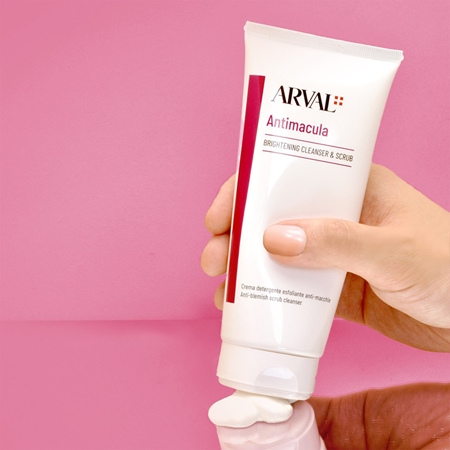 Arval Antimacula Brightening Cleanser & Scrub čisticí peelingový krém pro rozjasnění pleti