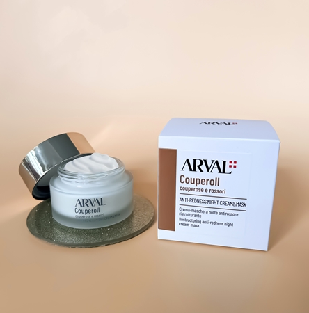Arval Couperoll Anti-redness Night Cream & Mask naktinis kremas-kaukė jautriai ir paraudusiai odai