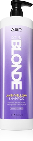 ASP System Blonde Anti-Yellow Radiance Shampoo for blonde and grey hair