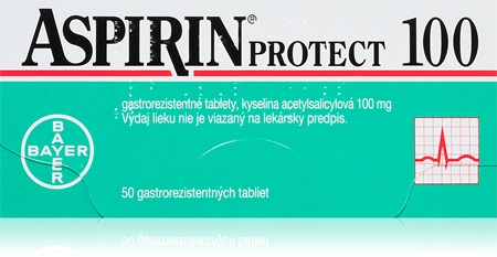 Aspirin Protect 100 mg enterosolventné tablety na zníženie rizika tvorby krvných zrazenín