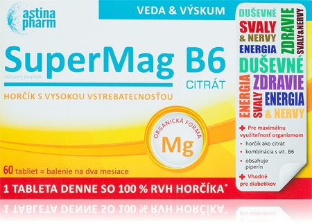 Astina SuperMag B6 tablety pro podporu činnosti nervové soustavy