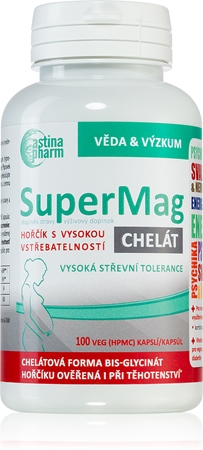 Astina SuperMag B6 CHELÁT kapsuly na podporu zníženia miery únavy a vyčerpania
