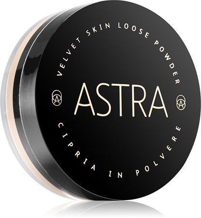 Astra Make-up Velvet Skin rozjasňující sypký pudr pro sametový vzhled pleti