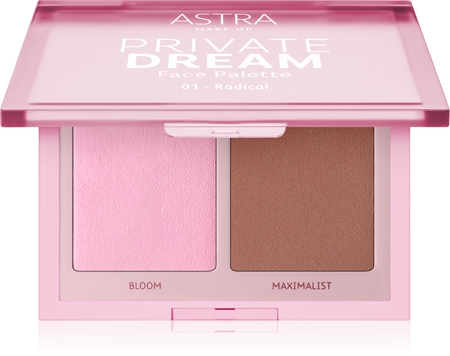 Astra Make-up Private Dream Palette Blush and Bronzer bronzer et blush