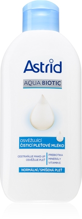 Astrid Aqua Biotic leche facial limpiadora refrescante para pieles normales y mixtas