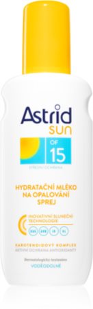 Astrid Sun Aurinkorusketus Maitosuihke SPF 15