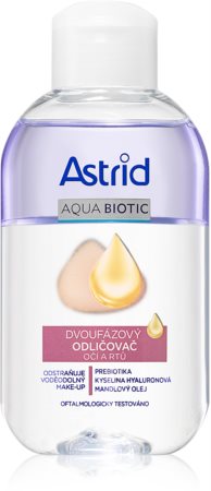 Astrid Aqua Biotic kétfázisú festéklemosó szemre és az ajkakra