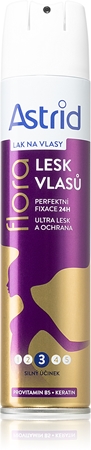 Astrid Hair Care lak za lase s srednjim utrjevanjem za bleščeč sijaj