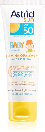 Astrid Sun Baby Sauļošanās aizsarglīdzeklis bērniem SPF 50