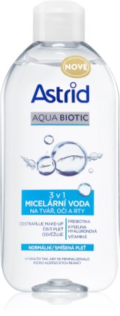 Astrid Aqua Biotic agua micelar 3 en 1 para pieles normales y mixtas