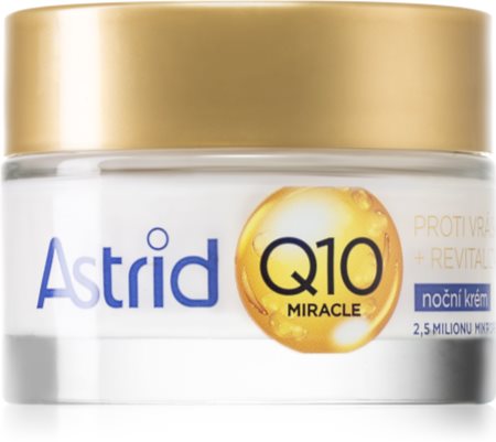 Astrid Q10 Miracle éjszakai krém az öregedés összes jele ellen koenzim Q10