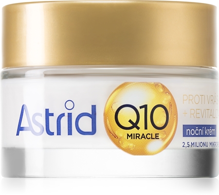 Astrid Q10 Miracle noční krém proti projevům stárnutí pleti s koenzymem Q10