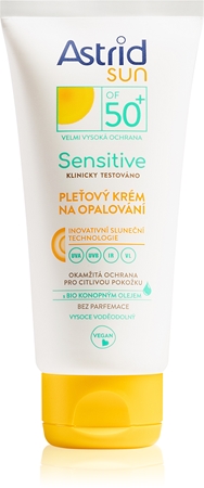 Astrid Sun Sensitive creme bronzeador para o rosto SPF 50+