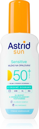 Astrid Sun Sensitive mleczko do opalania w sprayu SPF 50+