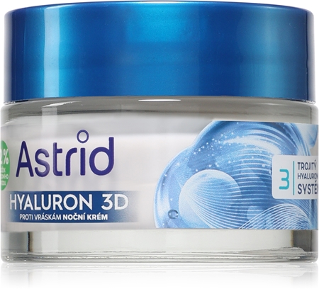 Astrid Hyaluron 3D Nostiprinošs pretgrumbu nakts krēms