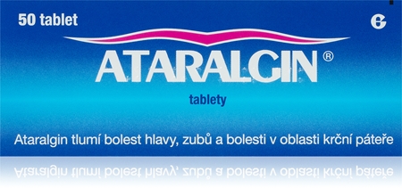 Ataralgin Ataralgin 325mg/130mg/70mg tablety proti bolesti různého původu, na snížení horečky a léčbu zánětu