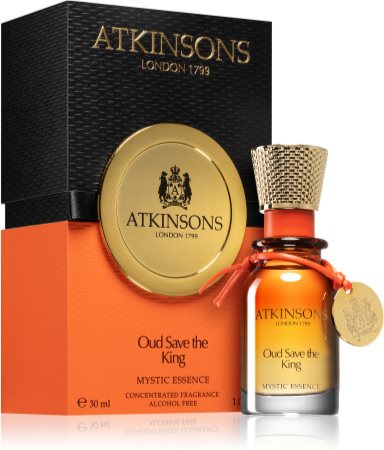 Atkinsons Oud Save The King perfumed oil alcohol free for Men