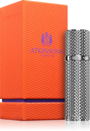 Atkinsons Travel Perfume Case fragrance container for travelling colour Silver
