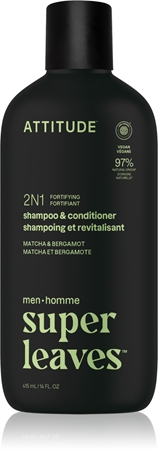 Attitude Super Leaves Matcha & Bergamot Shampoo And Conditioner 2-in-1