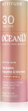 Attitude Oceanly Plastic Free Beauty βάλσαμο για τα χείλη με χρώμα SPF 30