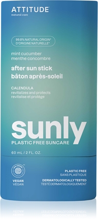 Attitude Sunly Plastic Free Suncare zklidňující krém po opalování