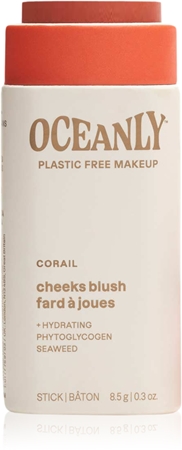 Attitude Oceanly Plastic Free Makeup tuhá krémová tvářenka pro suchou až citlivou pleť