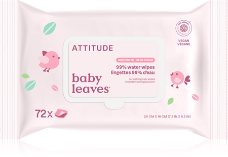 Attitude Baby Leaves Water Wipes Wet Wipes fragrance-free